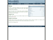 Tablet Screenshot of minibbs.org